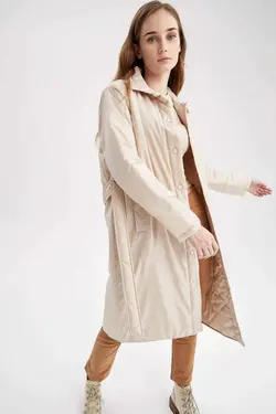 خرید کاپشن بلند زنانه دفکتو کد 200597 | بانی استایل