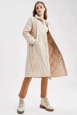 خرید کاپشن بلند زنانه دفکتو کد 200597 | بانی استایل