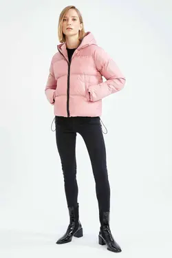 خرید کاپشن کلاه دار زنانه دفکتو کد 200608 | بانی استایل