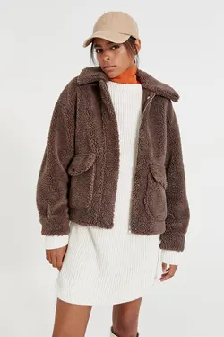 خرید کاپشن پشمی زنانه پول اند بیر کد 197252 | بانی استایل