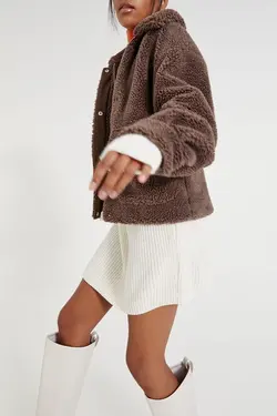 خرید کاپشن پشمی زنانه پول اند بیر کد 197252 | بانی استایل