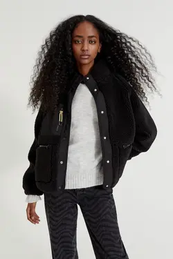 خرید کاپشن پشمی زنانه پول اند بیر کد 197240 | بانی استایل