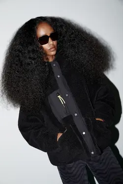 خرید کاپشن پشمی زنانه پول اند بیر کد 197240 | بانی استایل