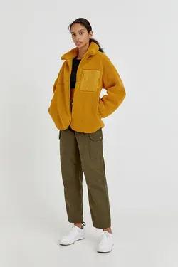 خرید کاپشن پشمی زنانه پول اند بیر کد 197218 | بانی استایل