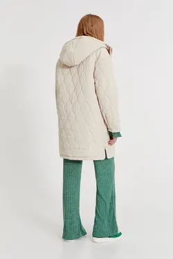 خرید کاپشن بلند زنانه پول اند بیر کد 196582 | بانی استایل