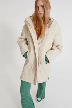 خرید کاپشن بلند زنانه پول اند بیر کد 196582 | بانی استایل