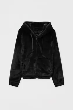 خرید کاپشن خزدار زنانه پول اند بیر کد 197221 | بانی استایل