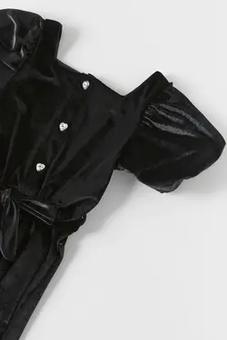 خرید سرهمی مخمل دخترانه زارا کد 195749 | بانی استایل