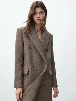 خرید پالتو بلند پشمی زنانه ماسیمو دوتی کد 191915 | بانی استایل