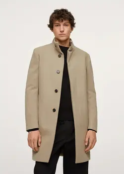 خرید پالتو پشمی مردانه منگو کد 188601 | بانی استایل