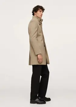 خرید پالتو پشمی مردانه منگو کد 188601 | بانی استایل