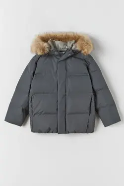 خرید کاپشن پر پسرانه زارا کد 183736 | بانی استایل