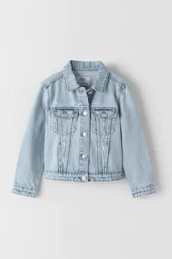 خرید کت جین دخترانه زارا کد 183337 | بانی استایل