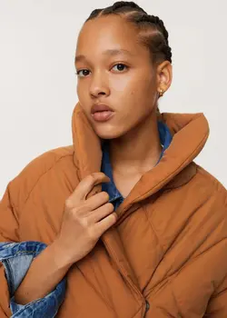 خرید کاپشن بلند زنانه منگو کد 182070 | بانی استایل