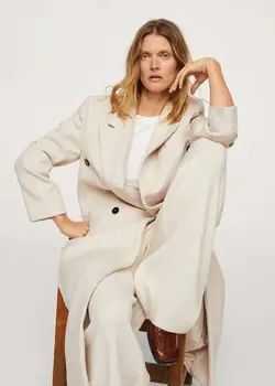 خرید پالتو بلند زنانه منگو کد 181581 | بانی استایل