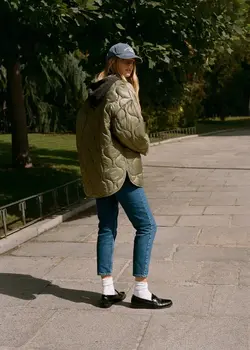 خرید کاپشن ساتن زنانه منگو کد 181598 | بانی استایل