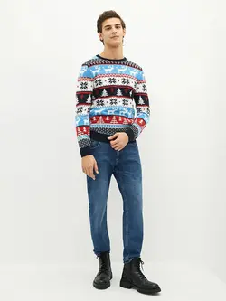 خرید پلیور کریسمس مردانه ال سی وایکیکی کد 180153 | بانی استایل