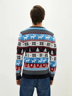 خرید پلیور کریسمس مردانه ال سی وایکیکی کد 180153 | بانی استایل