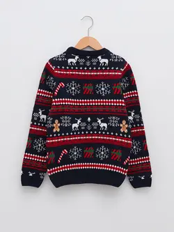 خرید پلیور کریسمس پسرانه ال سی وایکیکی کد 179989 | بانی استایل