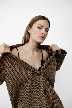 خرید پالتو نخی زنانه زارا کد 179042 | بانی استایل