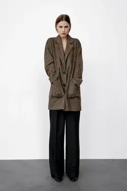 خرید پالتو نخی زنانه زارا کد 179042 | بانی استایل