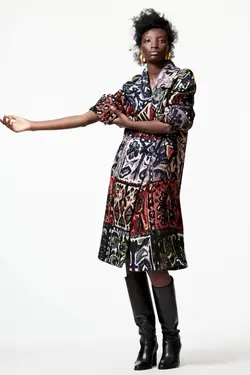 خرید پالتو ژاکارد زنانه زارا کد 178587 | بانی استایل