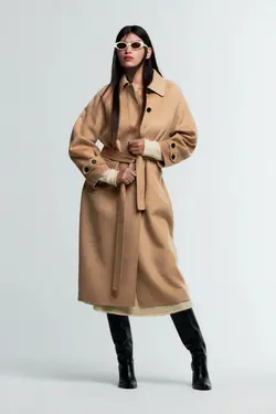 خرید پالتو پشمی زنانه زارا کد 178561 | بانی استایل