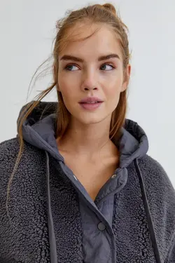 خرید کاپشن پشمی زنانه پول اند بیر کد 196595 | بانی استایل