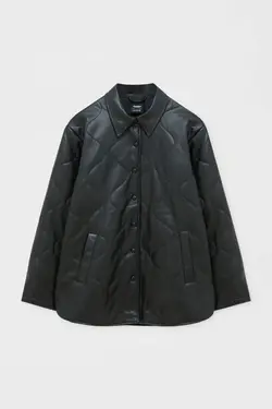 خرید کاپشن چرمی زنانه پول اند بیر کد 196587 | بانی استایل