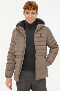 خرید کاپشن کلاه دار مردانه یو اس پولو کد 176008 | بانی استایل