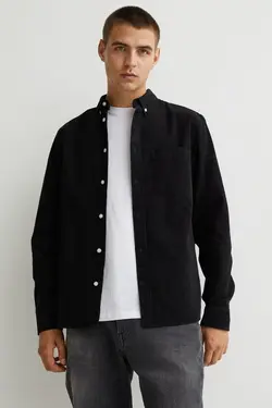 خرید پیراهن مخمل مردانه اچ اند ام کد 162281 | بانی استایل