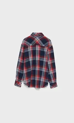 خرید شومیز چهارخانه زنانه استرادیواریوس کد 160515 | بانی استایل