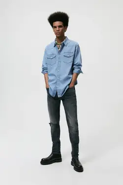 خرید شلوار جین مردانه زارا کد 155381 | بانی استایل