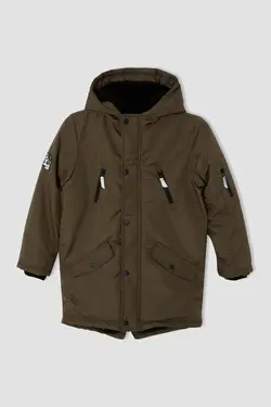 خرید کاپشن کلاه دار پسرانه دفکتو کد 153746 | بانی استایل