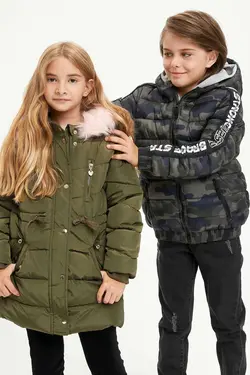 خرید کاپشن طرح دار پسرانه دفکتو کد 153721 | بانی استایل