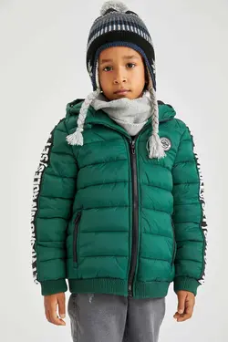 خرید کاپشن کلاه دار پسرانه دفکتو کد 153722 | بانی استایل