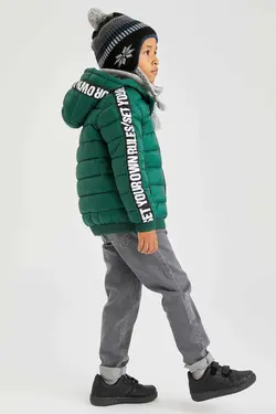 خرید کاپشن کلاه دار پسرانه دفکتو کد 153722 | بانی استایل