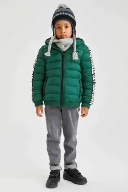 خرید کاپشن کلاه دار پسرانه دفکتو کد 153722 | بانی استایل