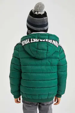 خرید کاپشن کلاه دار پسرانه دفکتو کد 153722 | بانی استایل