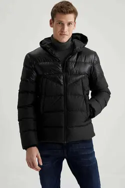 خرید کاپشن کلاه دار مردانه دفکتو کد 147305 | بانی استایل