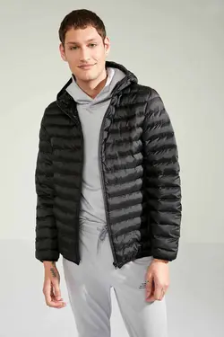 خرید کاپشن کلاه دار مردانه دفکتو کد 147195 | بانی استایل