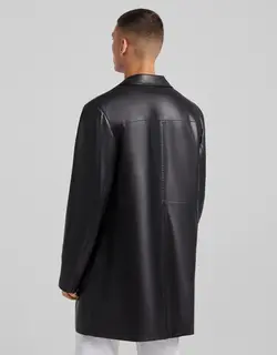 خرید پالتو چرم مردانه برشکا کد 140206 | بانی استایل