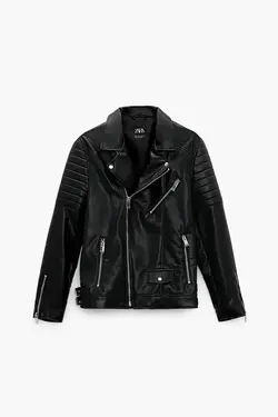 خرید کاپشن چرم مردانه زارا کد 138575 | بانی استایل