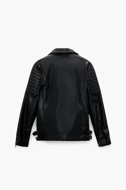 خرید کاپشن چرم مردانه زارا کد 138575 | بانی استایل