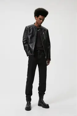 خرید کاپشن چرم مردانه زارا کد 138574 | بانی استایل