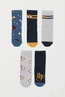 خرید جوراب پسرانه بسته 5 عددی اچ اند ام کد 133787 | بانی استایل