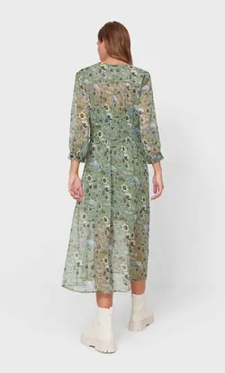 خرید پیراهن میدی زنانه استرادیواریوس کد 130361 | بانی استایل