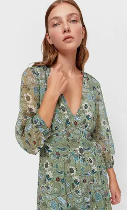 خرید پیراهن میدی زنانه استرادیواریوس کد 130361 | بانی استایل