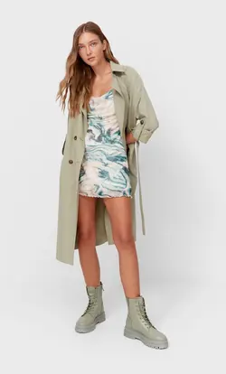 خرید پیراهن کوتاه زنانه استرادیواریوس کد 130340 | بانی استایل