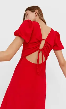 خرید پیراهن میدی زنانه استرادیواریوس کد 130343 | بانی استایل